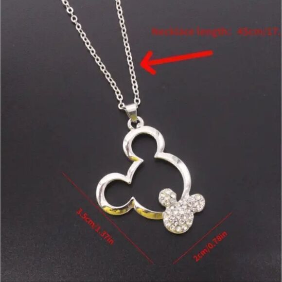 3 for $26 - Rose Gold Mickey Mouse Necklace - Picture 3 of 4